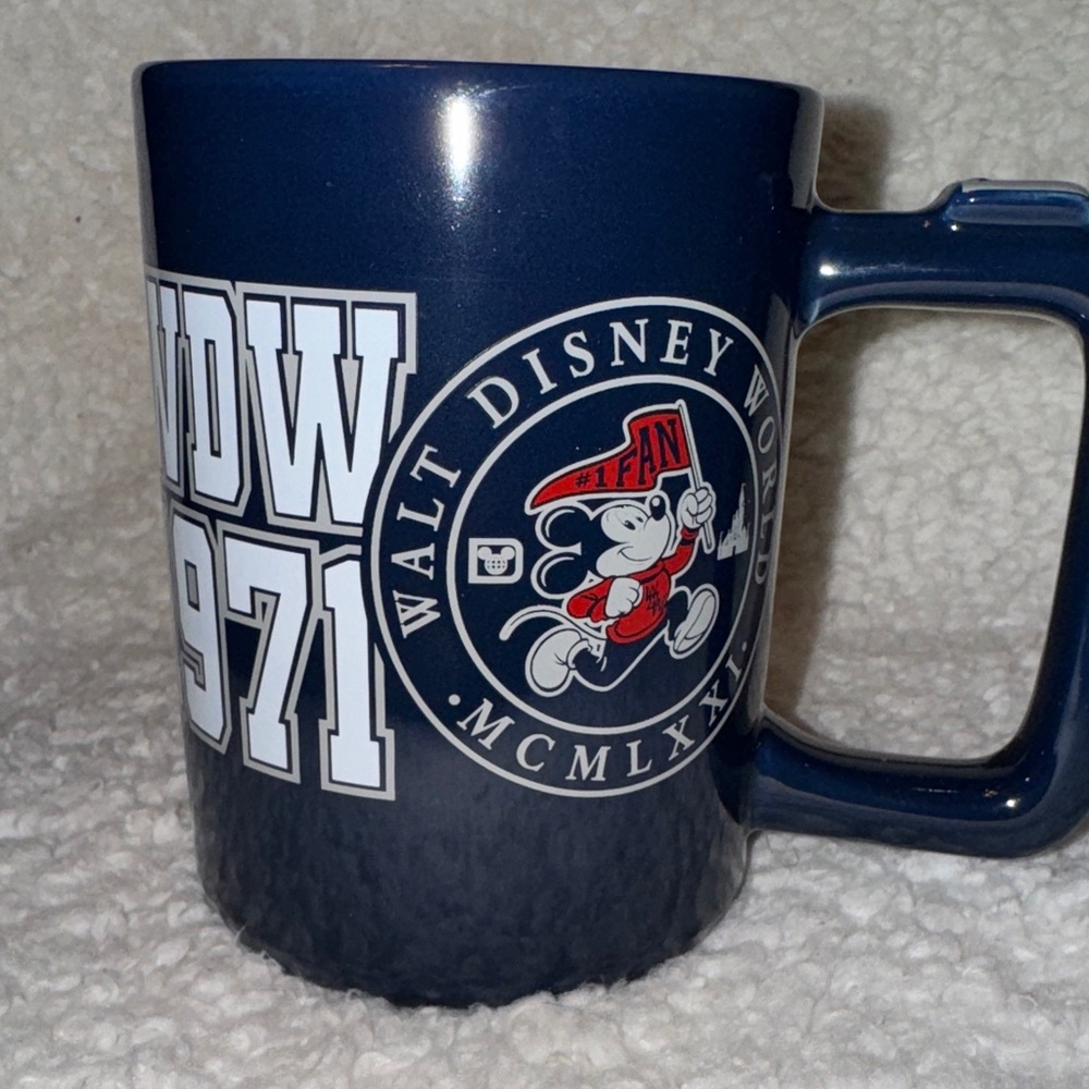 Disney Parks Exclusive Mickey Mouse Varsity Mug Walt Disney World